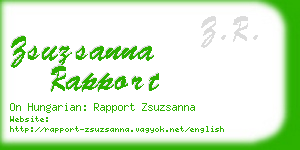 zsuzsanna rapport business card